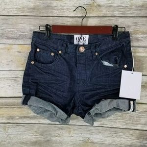 NEW One by One Teaspoon 22 Raw Chargers Shorts